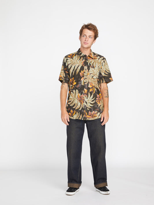 Chemise Marble Floral - RINSED BLACK