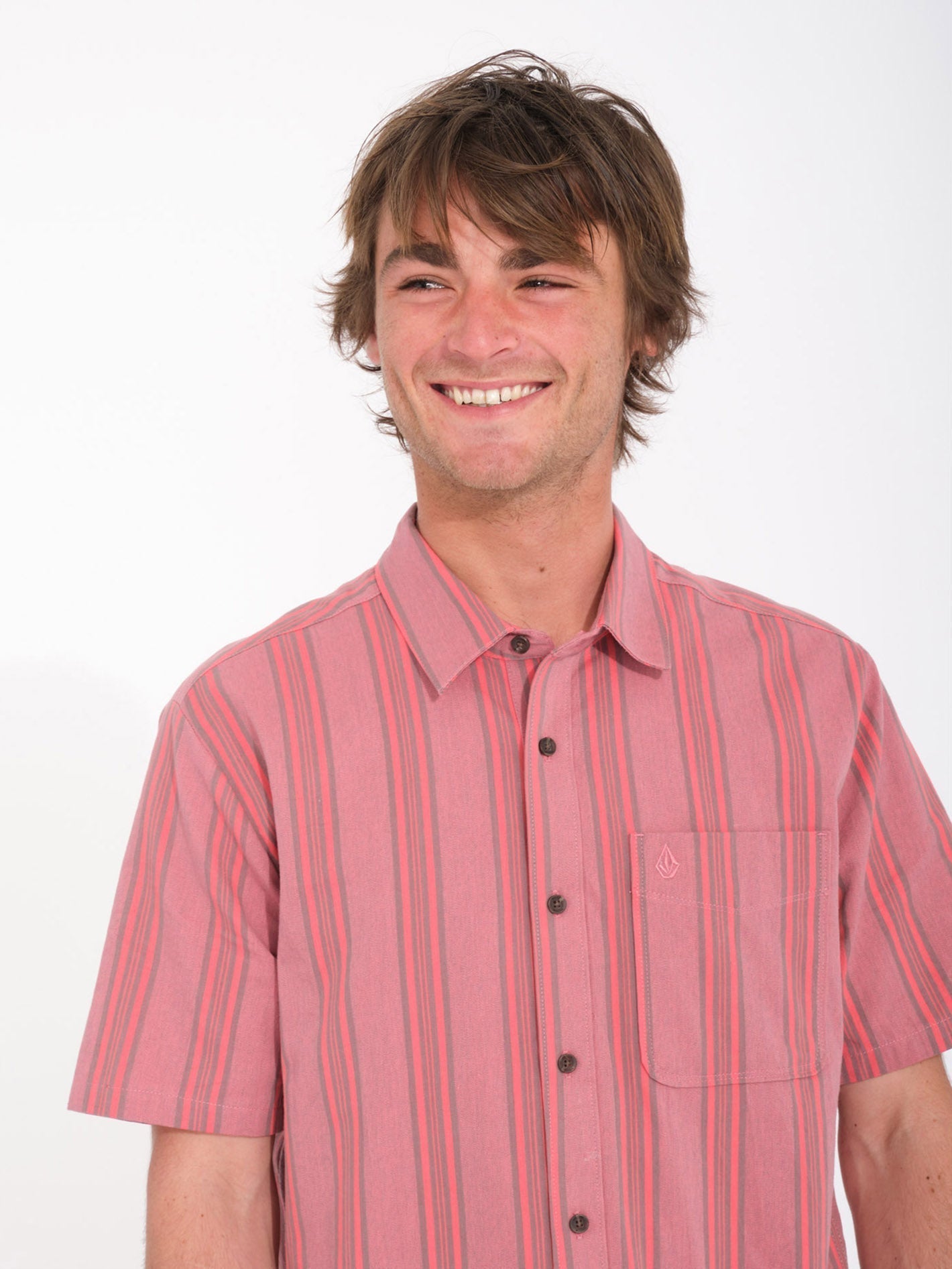 Chemise rayée Newbar - WASHED RUBY