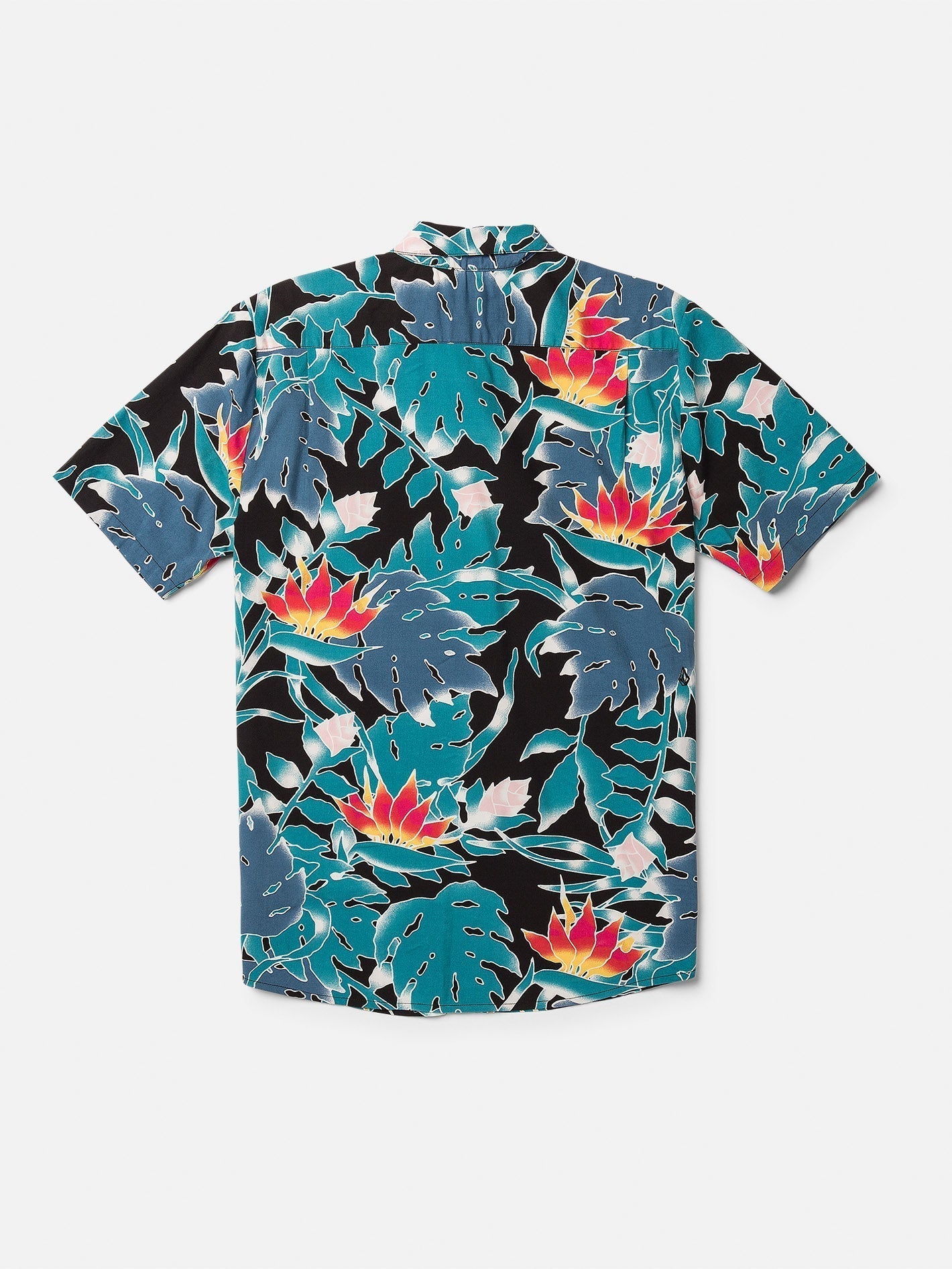 Chemise Leaf Pit Floral - BLACK