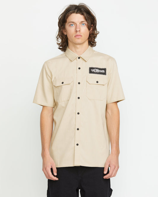 Volcom Ent Shirt - Pale Khaki