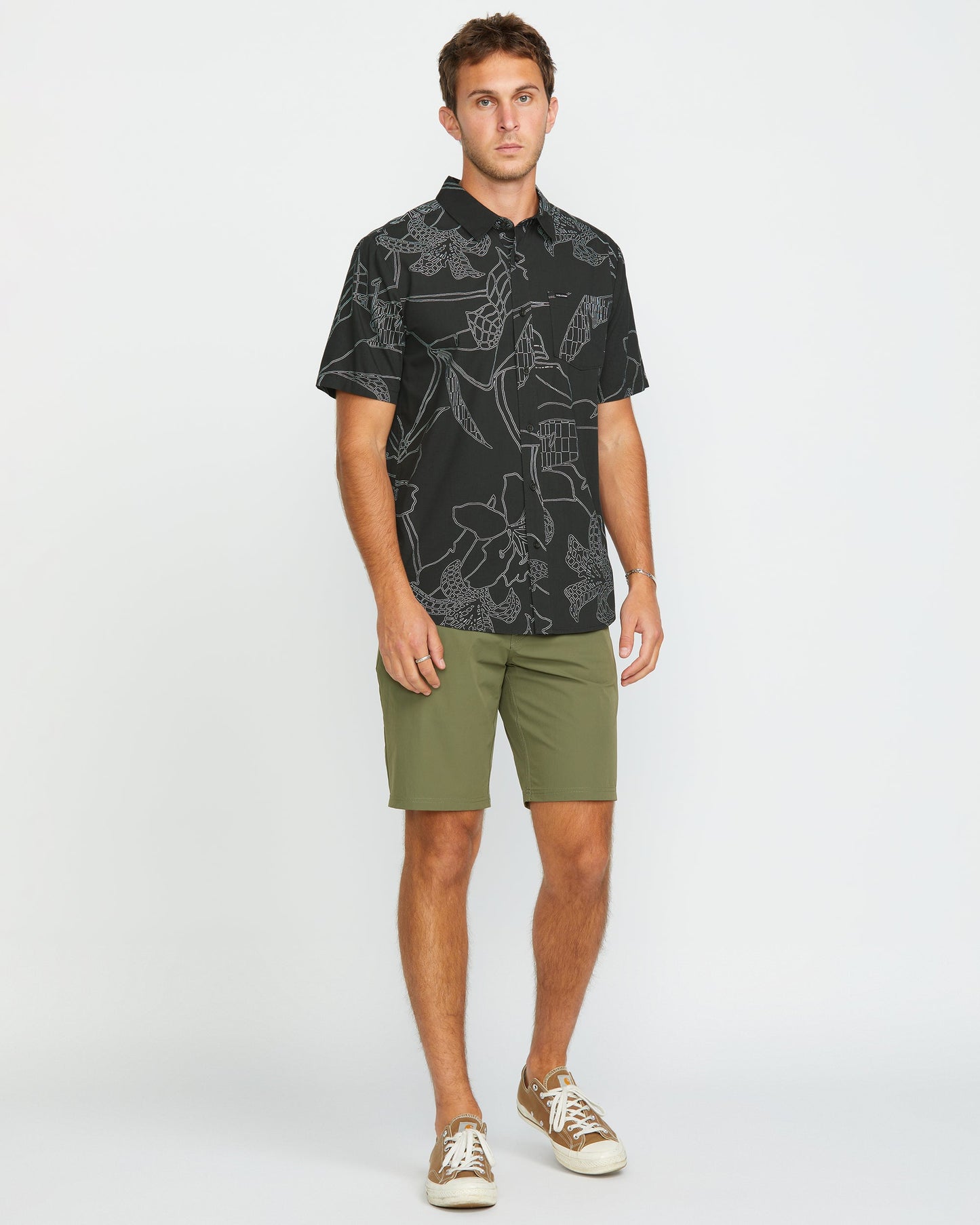 Cad Floral Shirt - STEALTH