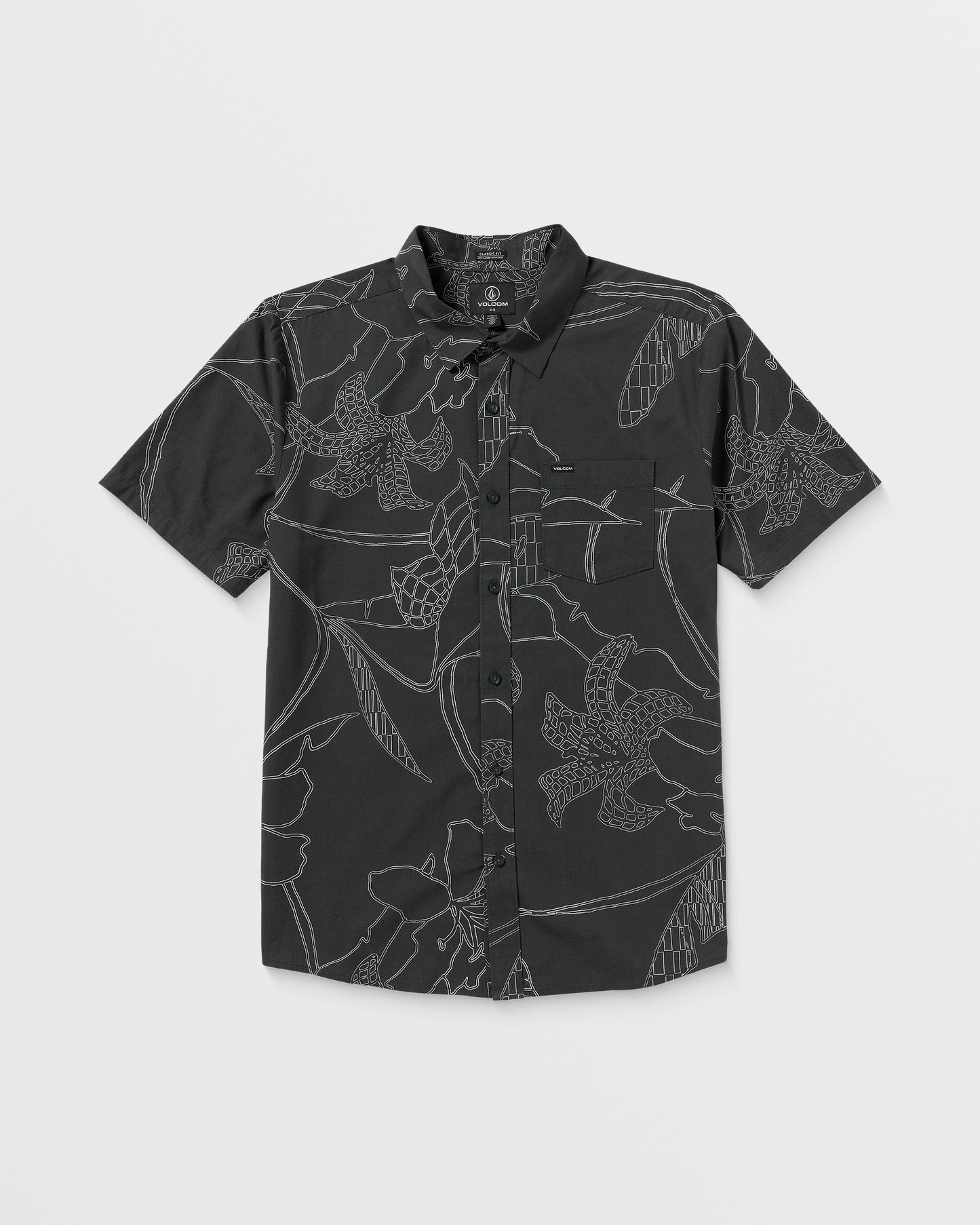 Cad Floral Shirt - STEALTH