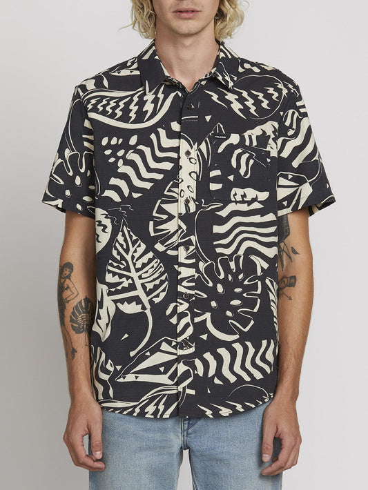 Chemise Scrap Floral - Asphalt Black