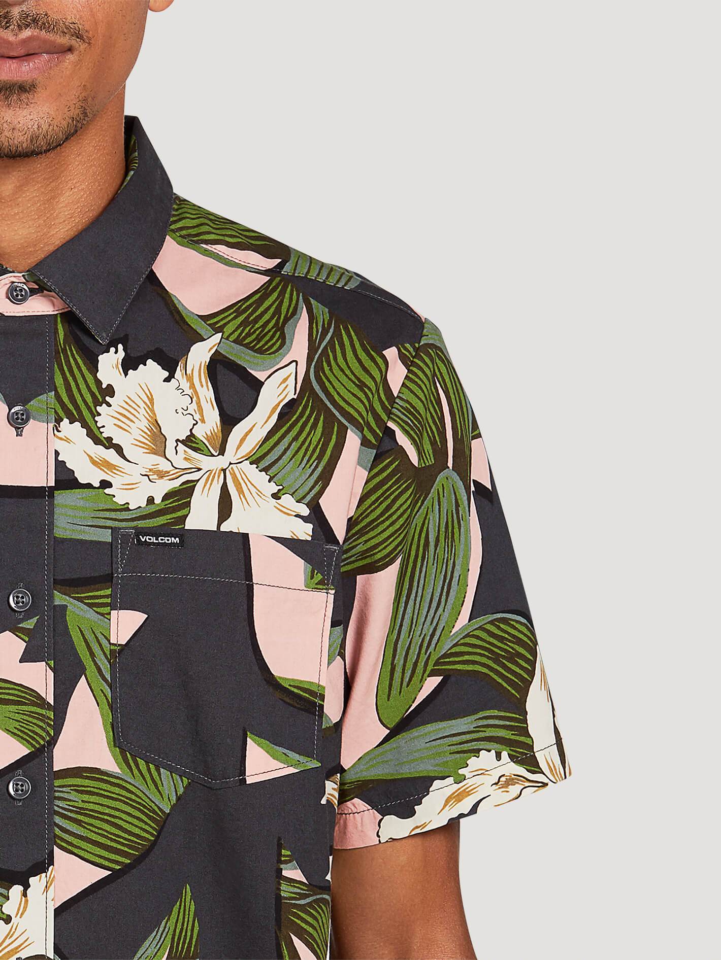 Chemise Cut out Floral - DARK CHARCOAL