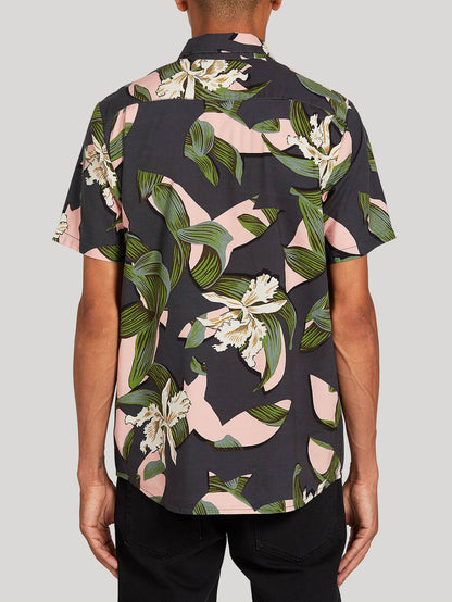 Chemise Cut out Floral - DARK CHARCOAL
