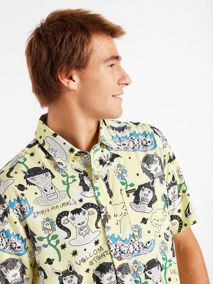 Vitals Ozzy Surf Shirt - GLIMMERGELB