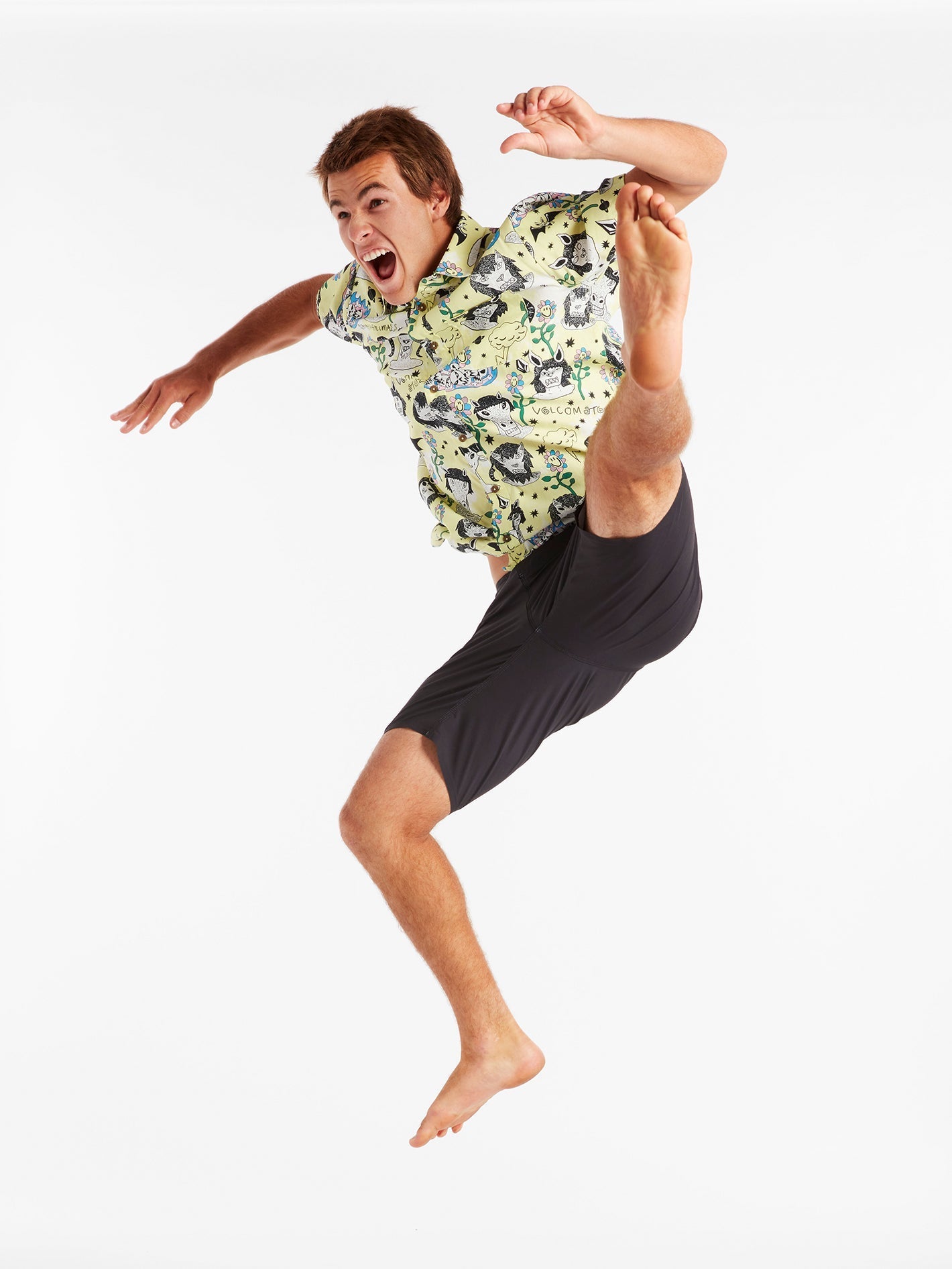 Vitals Ozzy Surf Shirt - GLIMMERGELB