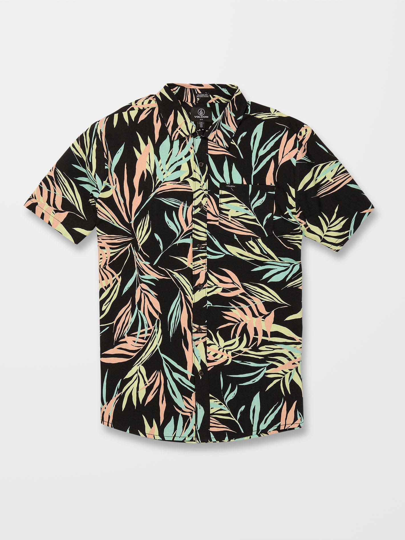 Blutendes Blatthemd - SCHWARZ