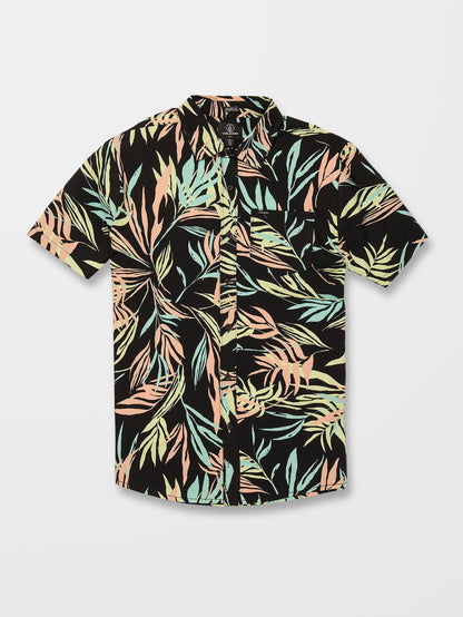 Blutendes Blatthemd - SCHWARZ