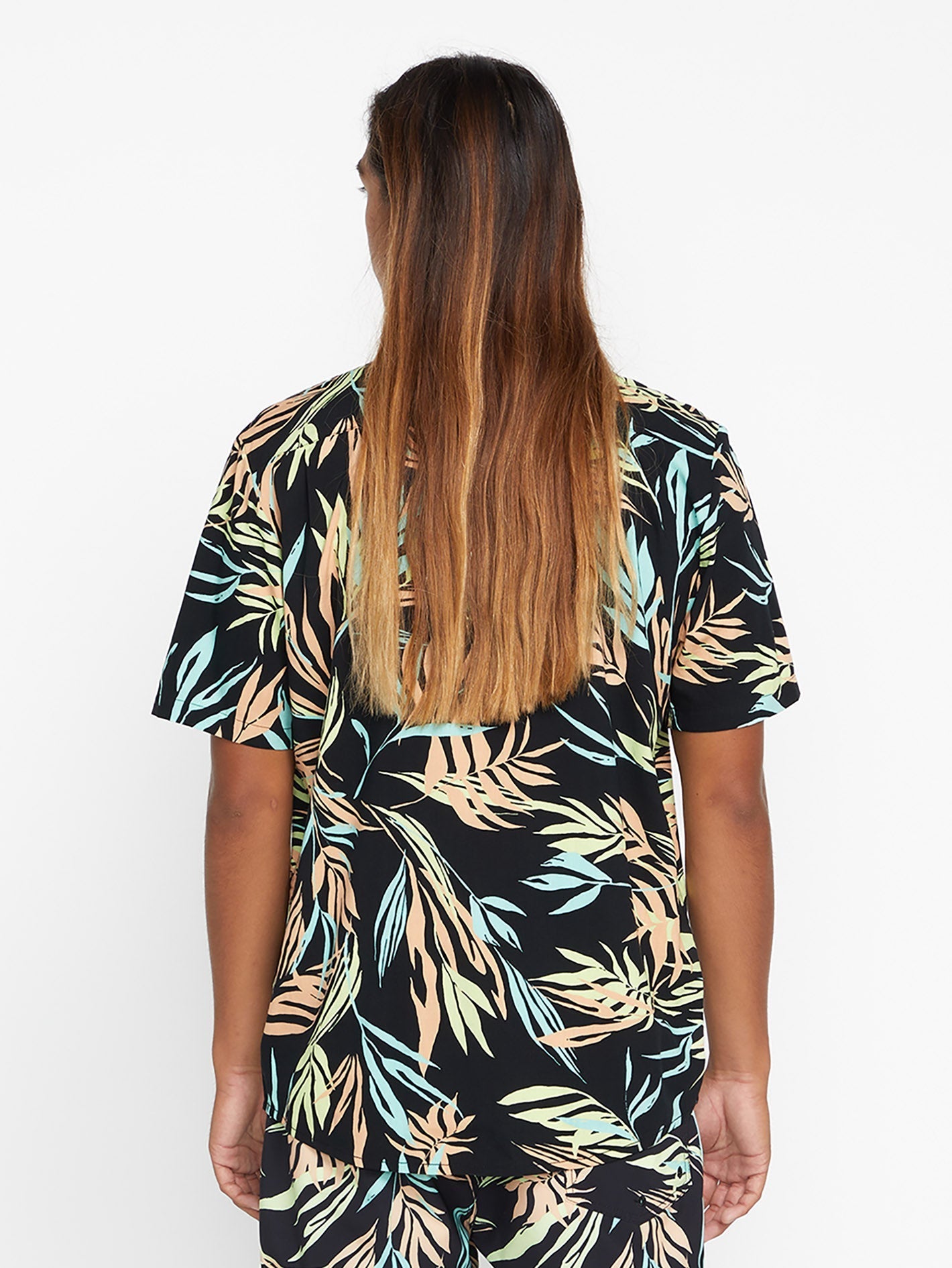 Blutendes Blatthemd - SCHWARZ