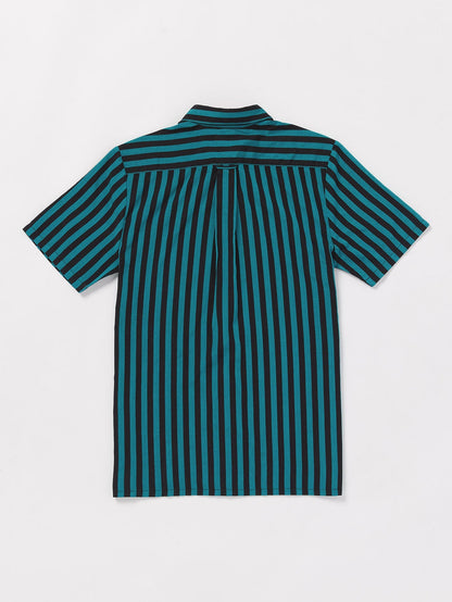 Schroff X Volcom Streifenhemd – Dusty Aqua