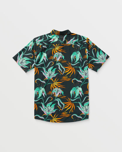 Chemise Brainmelter Floral - Black Green
