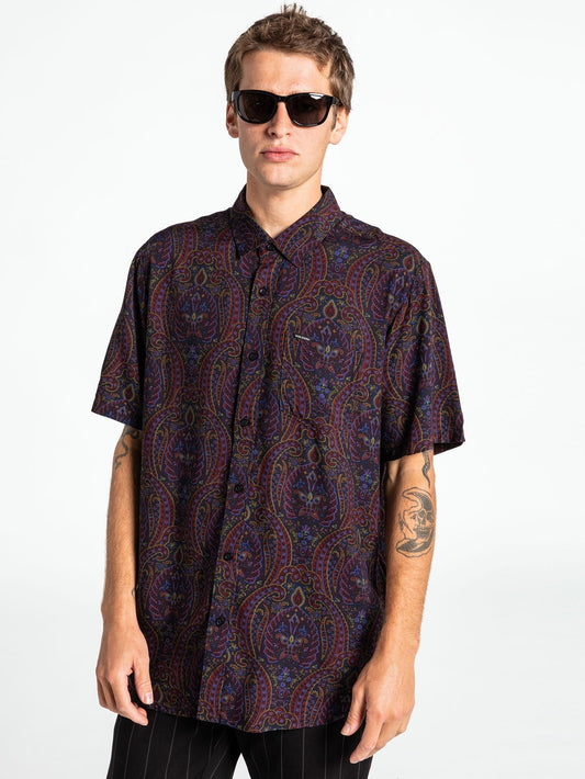 Chemise Peachy Paisley - NEW BLACK