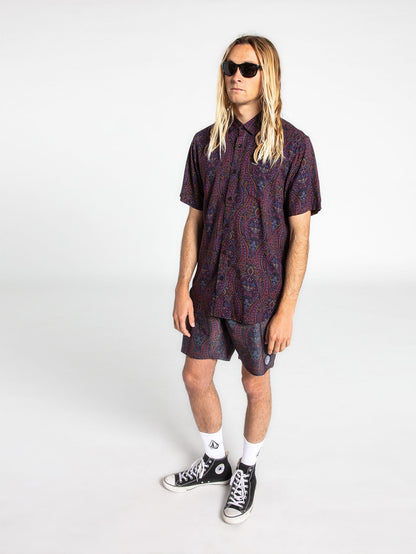 Chemise Peachy Paisley - NEW BLACK