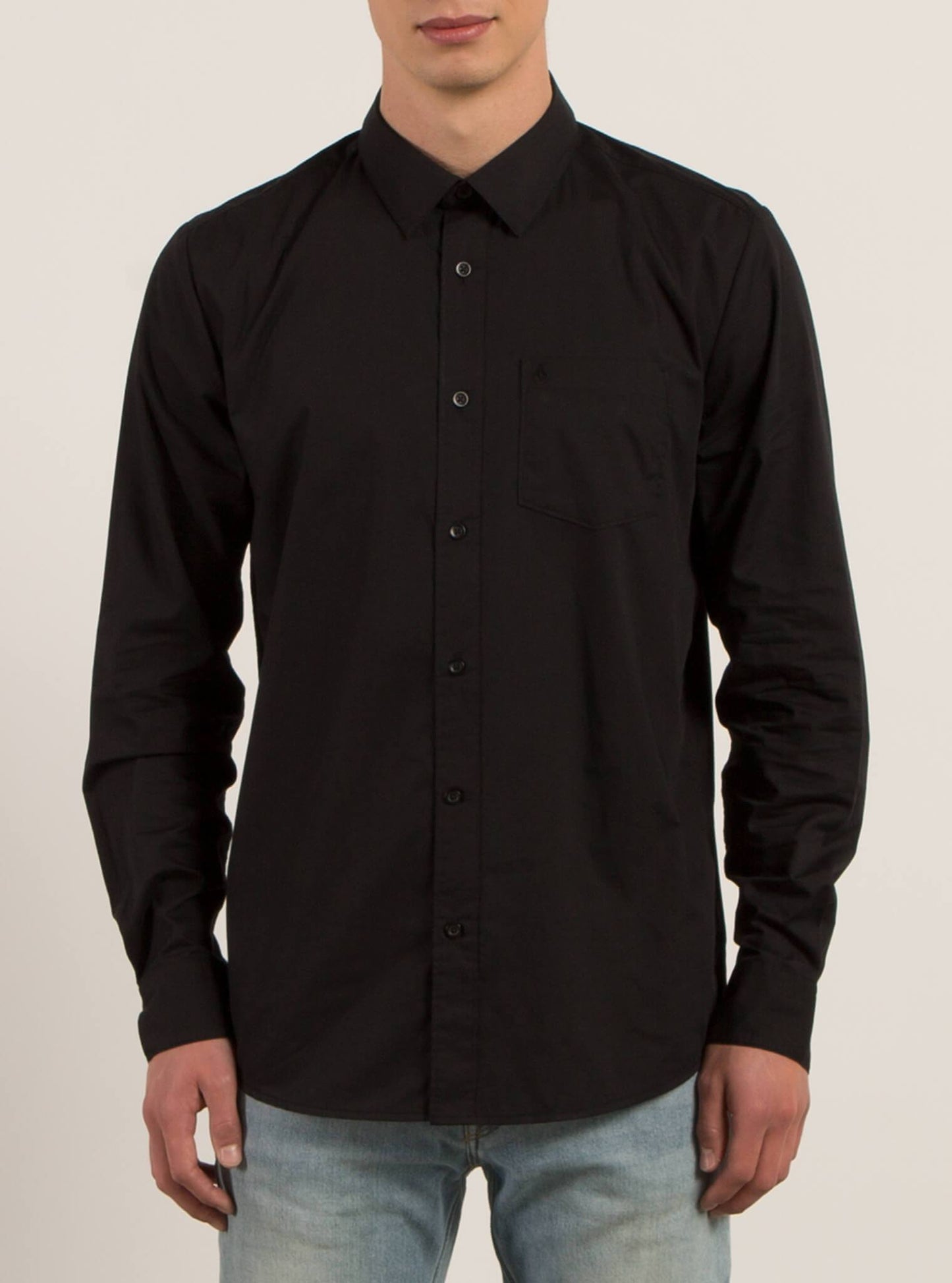 Everett Solid Shirt - Black