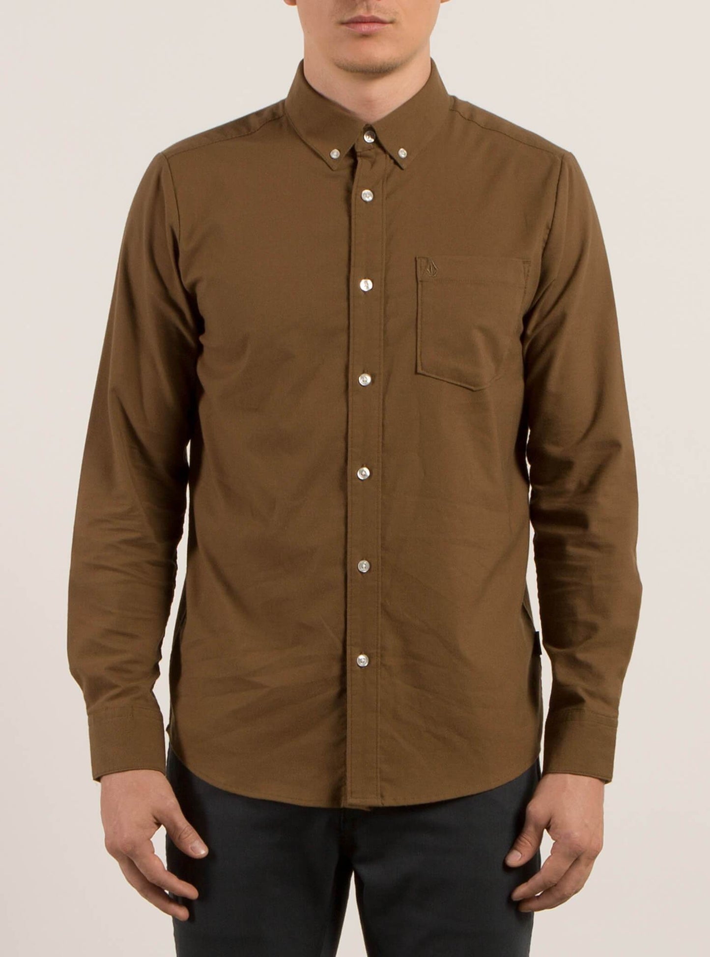 Chemise Manches Longues Oxford - Mud