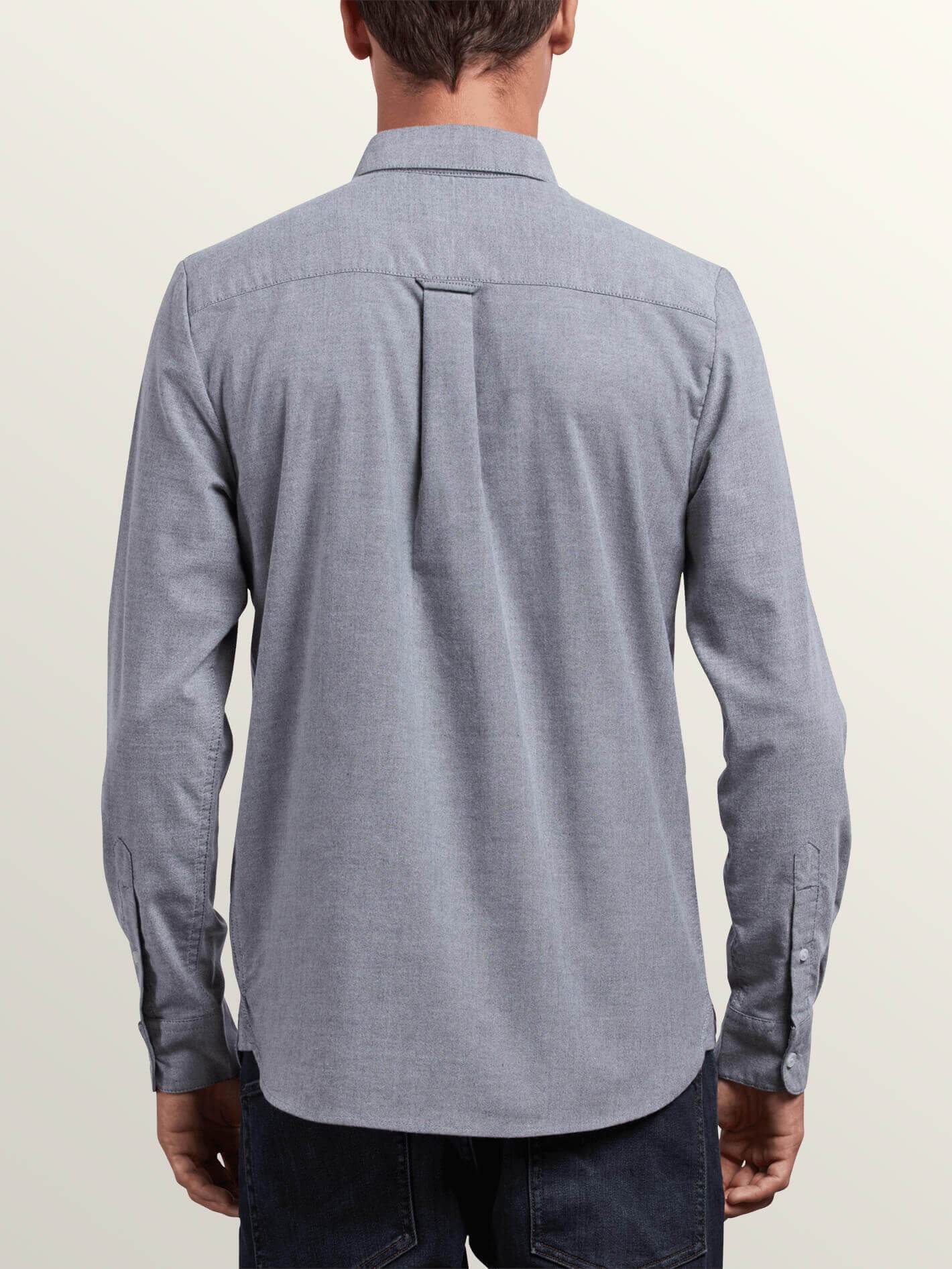 Stretch Oxford Shirt - BLACK