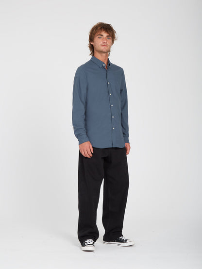 Stretch Oxford Shirt - MARINA BLUE