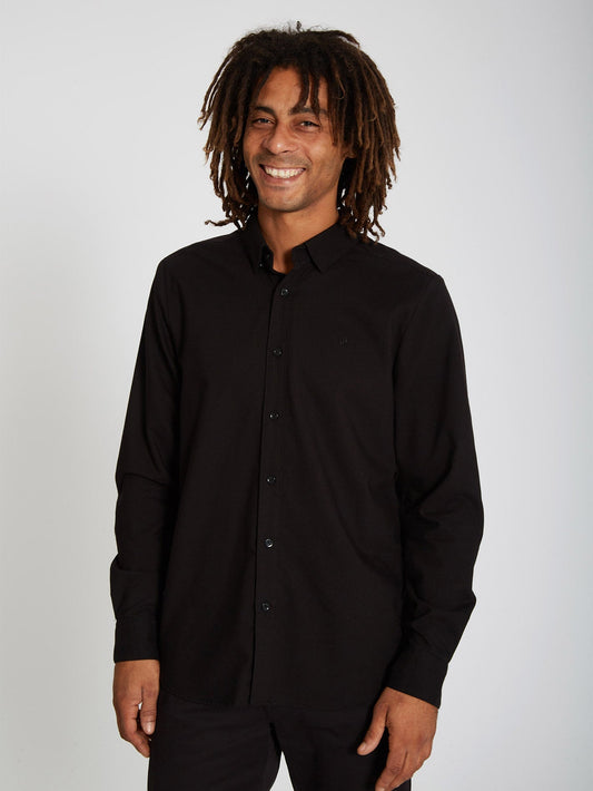Stretch-Oxford-Hemd – NEUES SCHWARZ
