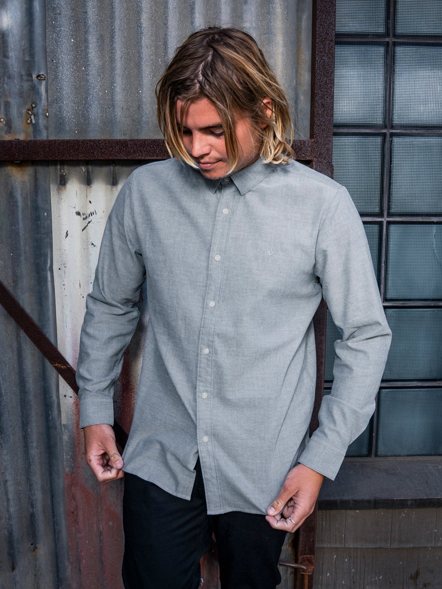 Stretch-Oxford-Hemd – Rincon Blue
