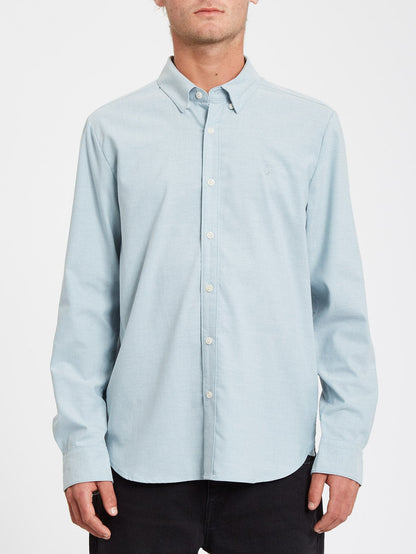 Stretch Oxford Shirt - SANDED RAW BLACK