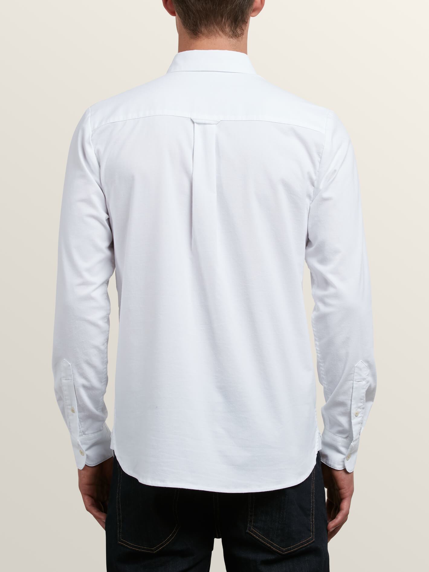 Stretch Oxford Shirt - White