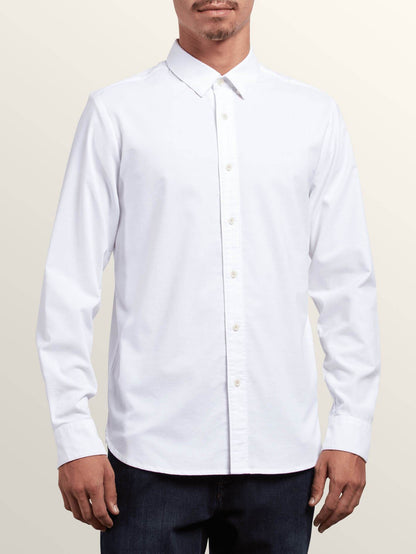 Stretch Oxford Shirt - White