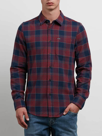 Chemise à manches longues Caden - Crimson
