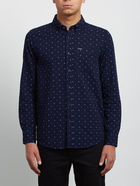 Chemise à manches longues Earl - Indigo