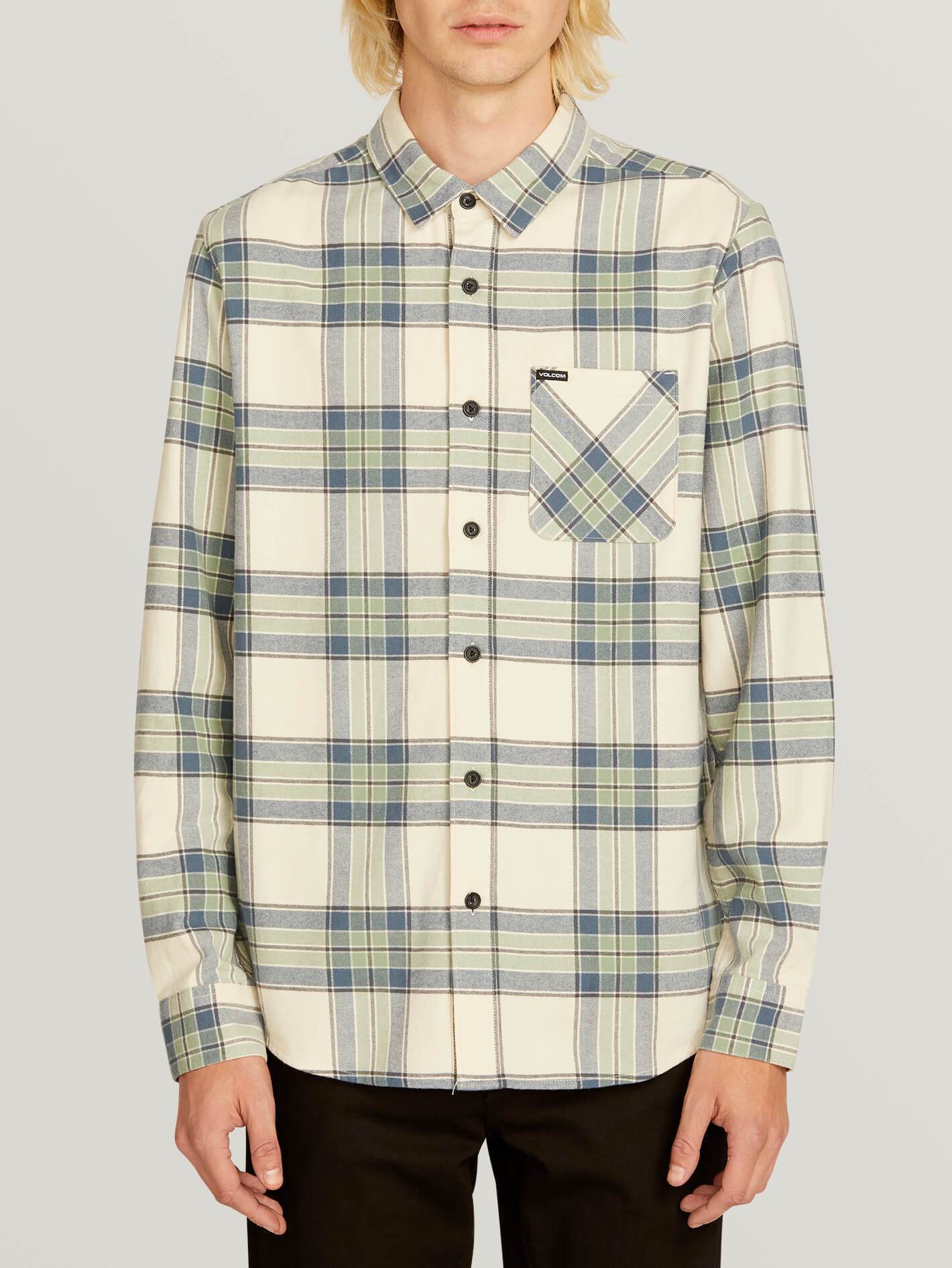 Caden Kariertes Hemd - Off White