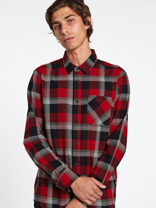 Chemise Caden Plaid - DEEP RED