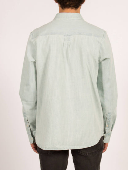 Crowley Langarmhemd - Cooles Blau