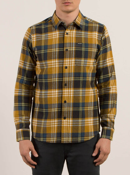 Caden Long Sleeve Shirt - Caramel