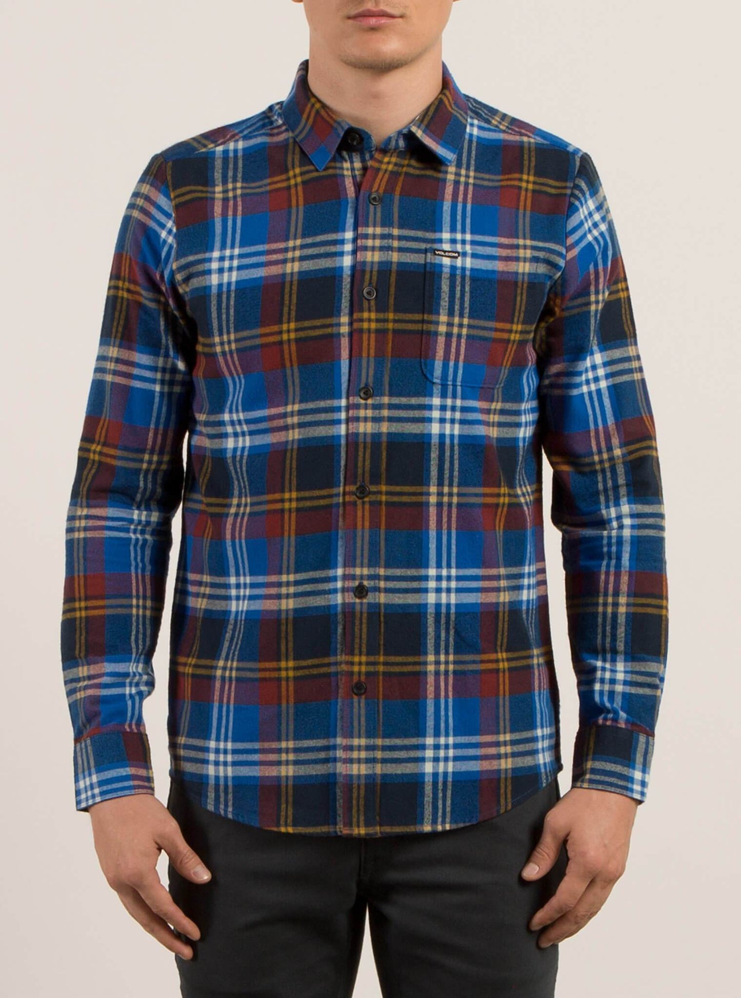 Caden Long Sleeve Shirt - True Blue