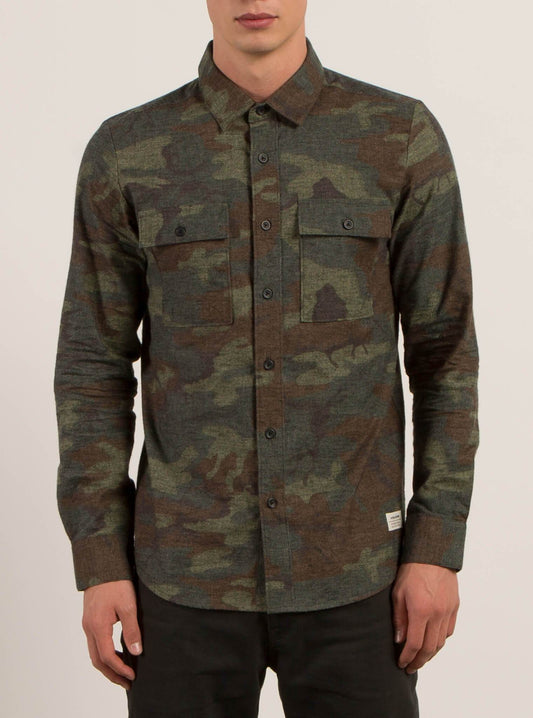 Chemise Manches Longues Woodland - Camouflage