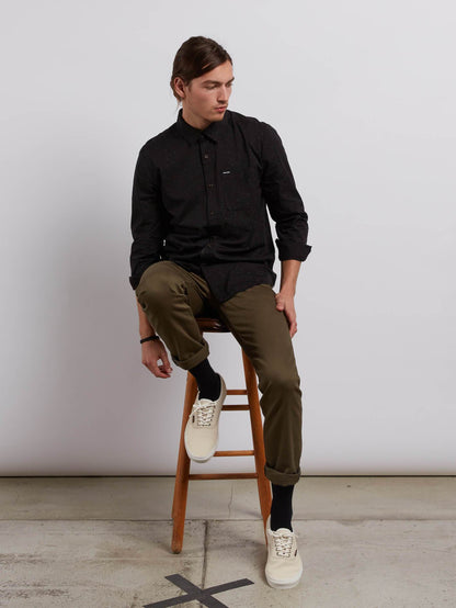 Ketil Long Sleeve Shirt - Black