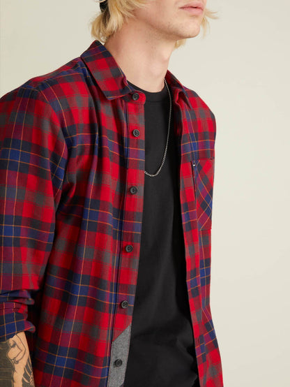 Chemise Caden Plaid  - Engine Red