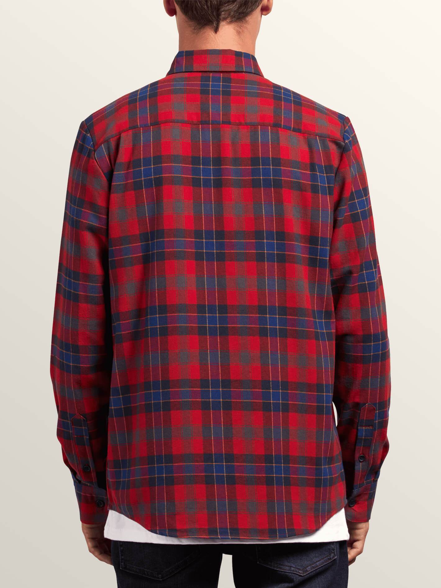 Chemise Caden Plaid  - Engine Red