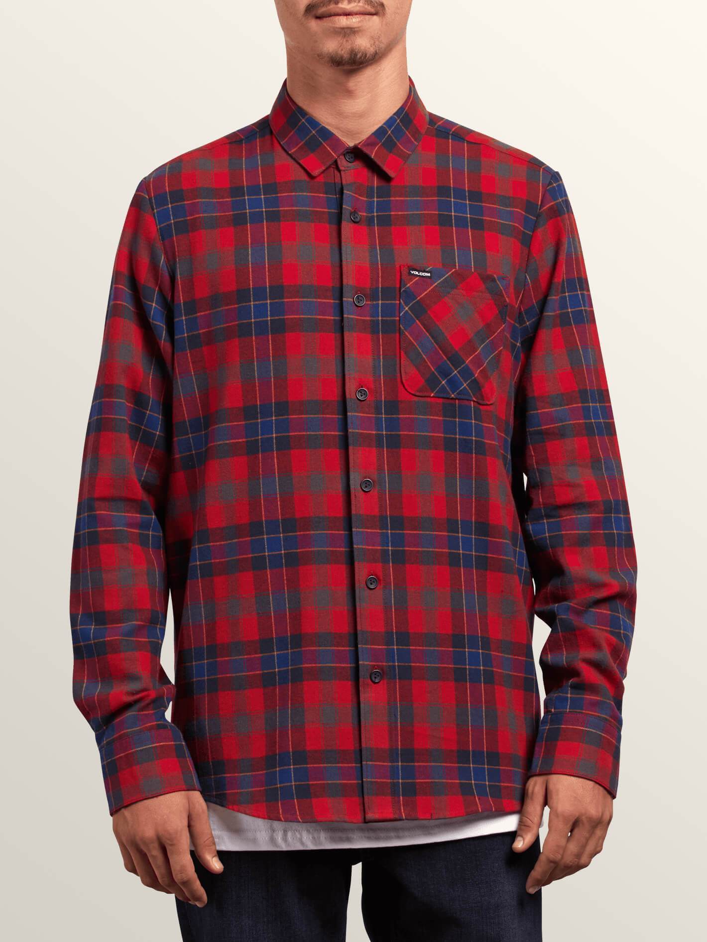 Chemise Caden Plaid  - Engine Red