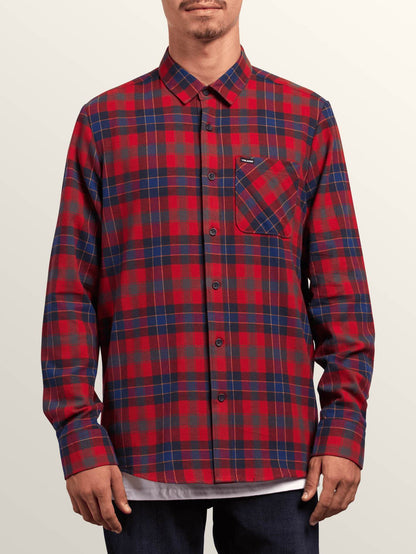 Chemise Caden Plaid  - Engine Red