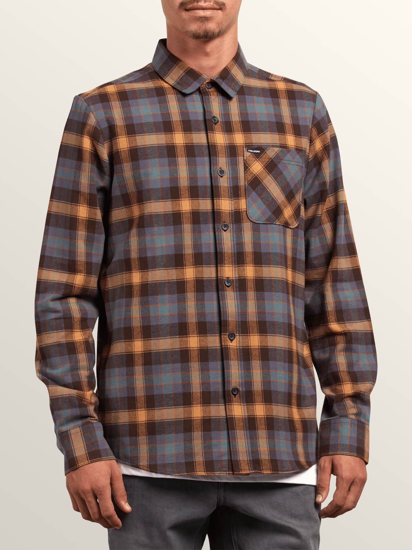 Chemise Caden Plaid  - Espresso