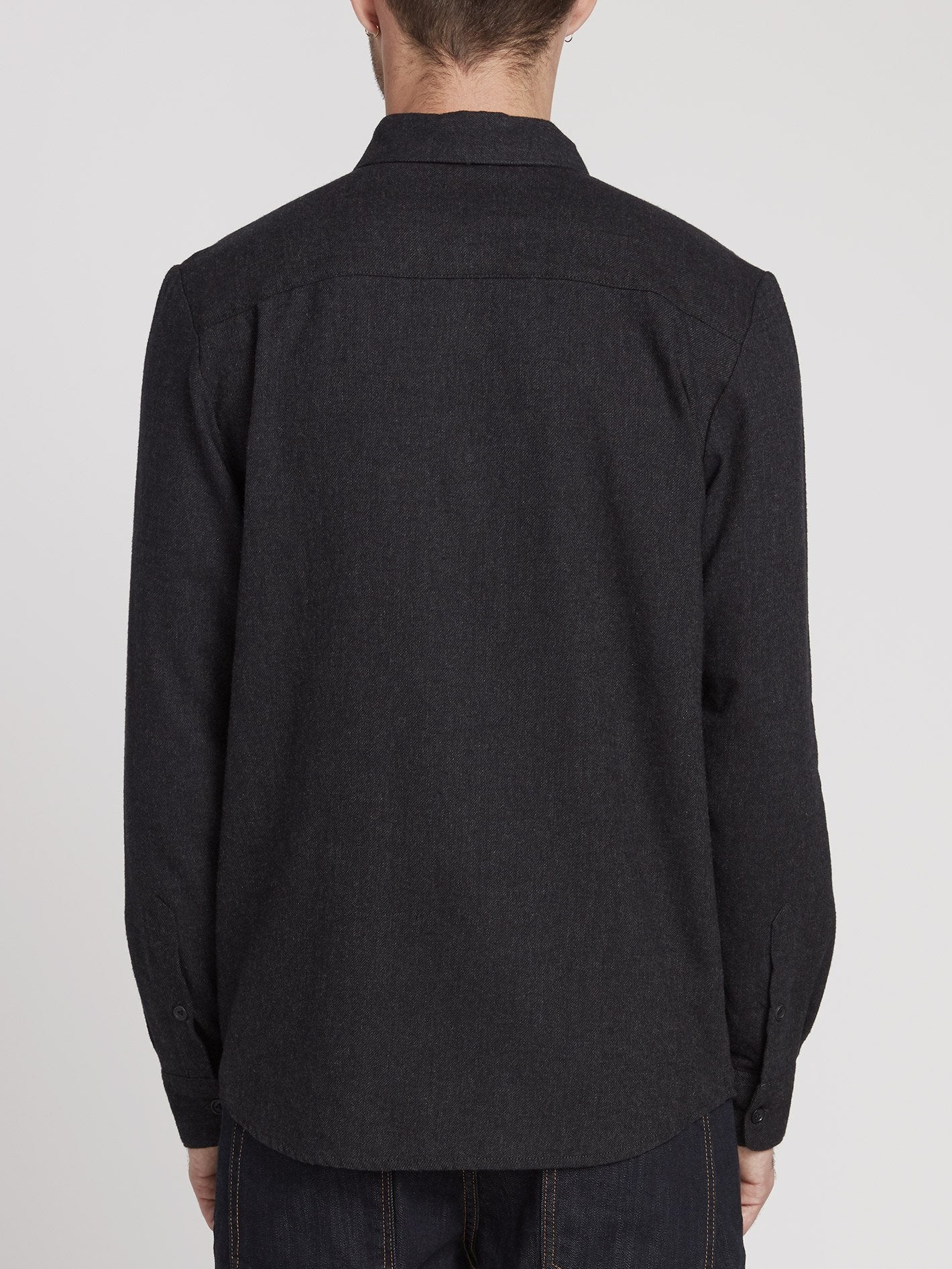Caden Solid Shirt - Schwarz