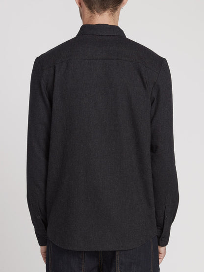 Caden Solid Shirt - Schwarz