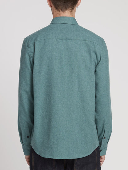 Caden Solid Shirt - Mittelmeer
