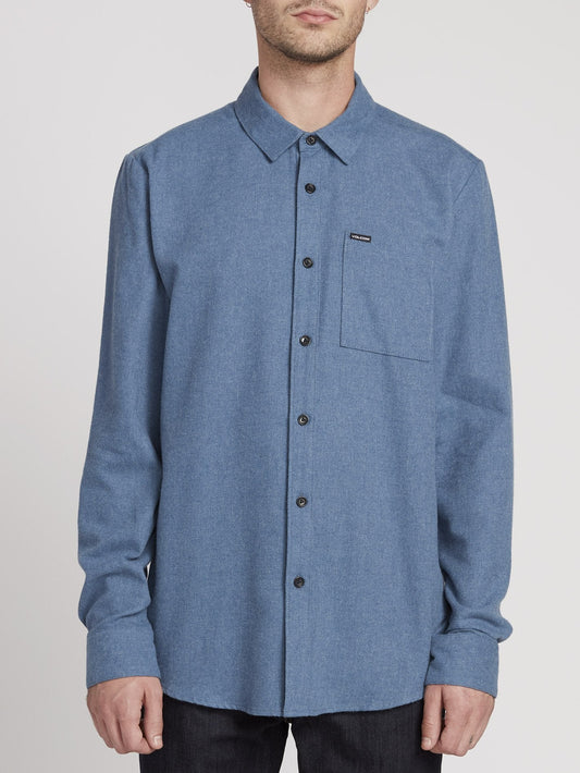 Caden Solid Shirt - Blue Rinse