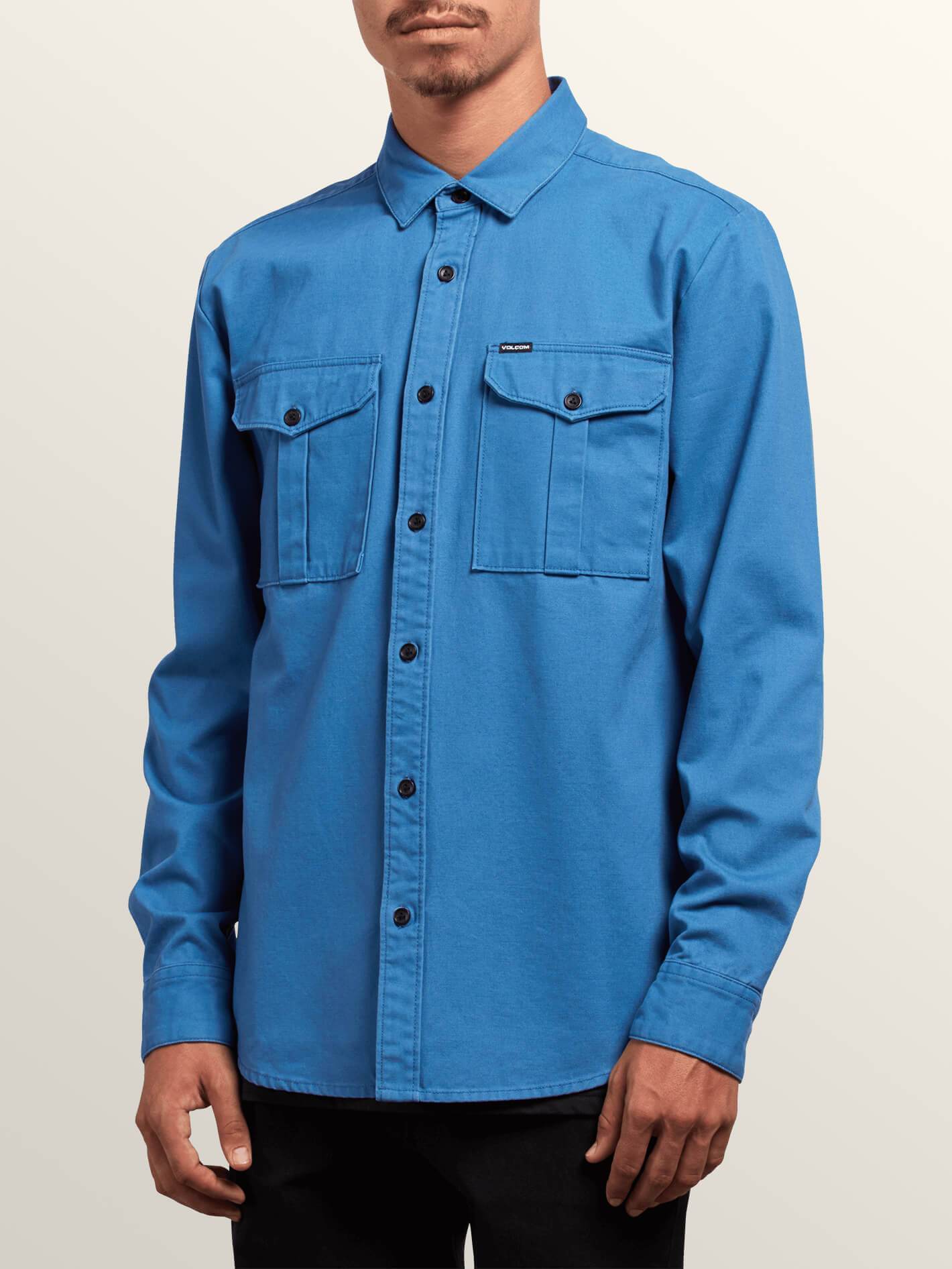 Huckster Shirt L/S - Used Blue