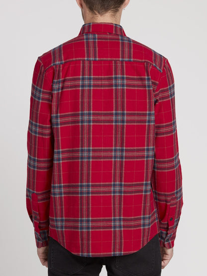 Chemise Caden Plaid - Engine Red