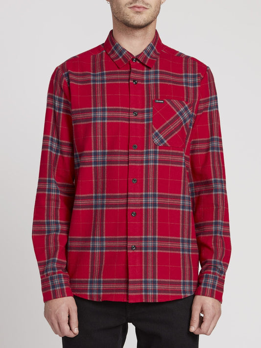 Caden Kariertes Hemd - Engine Red