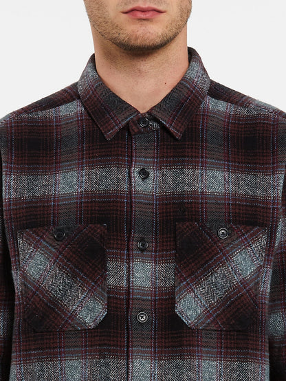 Quintin Flannel Shirt - BLACK