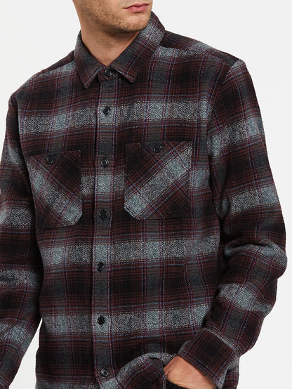 Quintin Flannel Shirt - BLACK